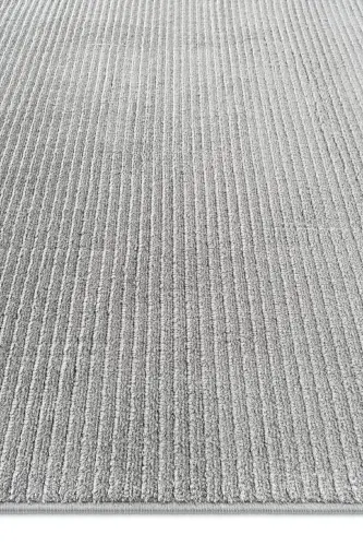 Vetrina 3603 Gri Yumuşak Dokulu Halı Kilim Salon Mutfak Koridor Kesme Yolluk Dokuma Makine Halısı - Gri - 6
