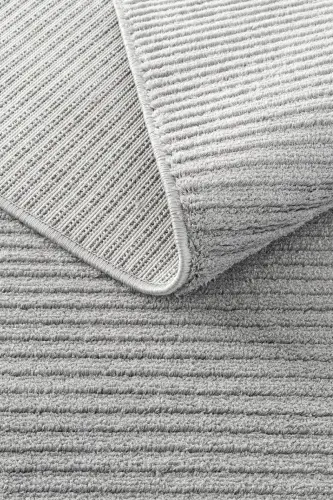 Vetrina 3603 Gri Yumuşak Dokulu Halı Kilim Salon Mutfak Koridor Kesme Yolluk Dokuma Makine Halısı - Gri - 8