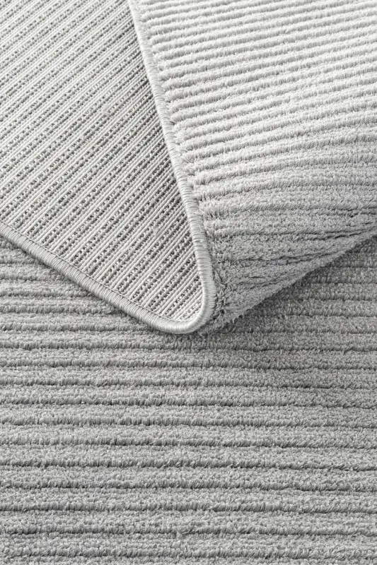 Vetrina 3603 Gri Yumuşak Dokulu Halı Kilim Salon Mutfak Koridor Kesme Yolluk Dokuma Makine Halısı - Gri - 8
