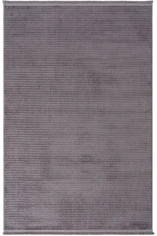Vetrina 3604 Anthracite Soft Texture Rug Carpet Living Room Kitchen Hallway Cut Runner Woven Machine Carpet-Anthracite - 2