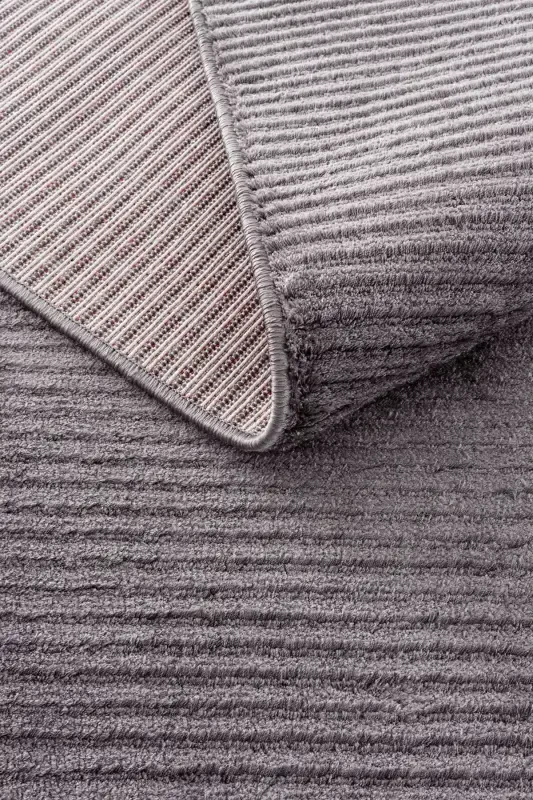 Vetrina 3604 Antratsit Yumshoq Doku Gilam Kilim Salon Oshxona Koridor Kesma Yo'lak To'quv Mashina Gilami-Antratsit - 7