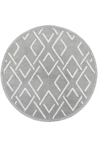 Vetrina 3605 Grey Soft Texture Rug Carpet Living Room Kitchen Hallway Cut Runner Round Machine Carpet-Grey 1 - 2