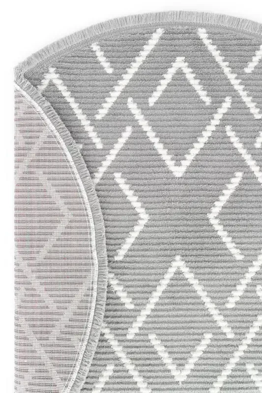 Vetrina 3605 Grey Soft Texture Rug Carpet Living Room Kitchen Hallway Cut Runner Round Machine Carpet-Grey 1 - 5