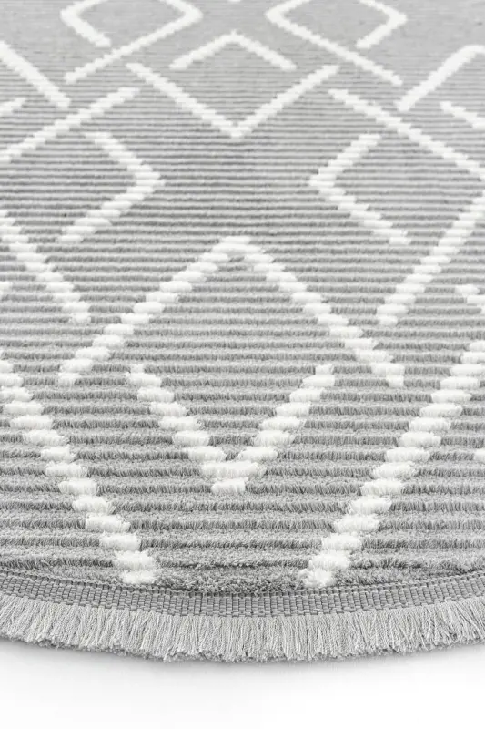 Vetrina 3605 Grey Soft Texture Rug Carpet Living Room Kitchen Hallway Cut Runner Round Machine Carpet-Grey 1 - 13