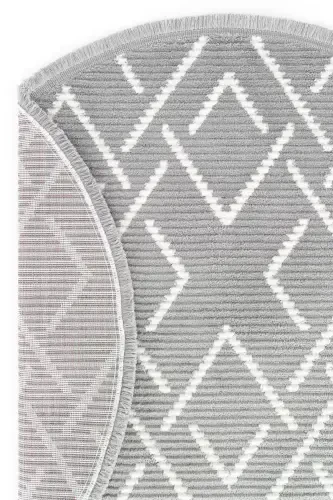 Vetrina 3605 Серый Мягкий Ворс Ковер Килим Гостиная Кухня Коридор Подрезной Дорожка Круглый Машинный Ковер-Серый 1 - 5