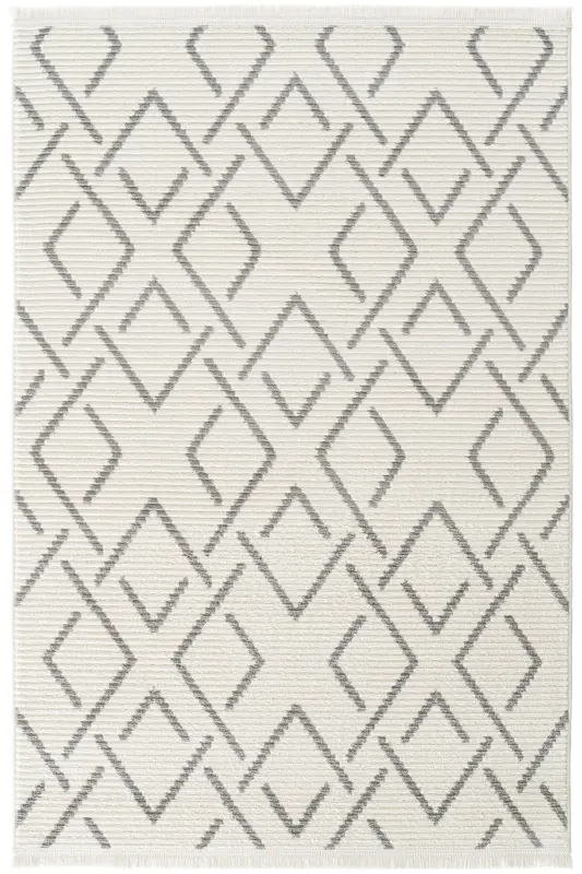 Vetrina 3609 Krem Yumshoq Dokulu Gilam Kilim Salon Oshxona Koridor Kesma Yo'lak To'quv Mashina Gilami-Krem 2 - 8
