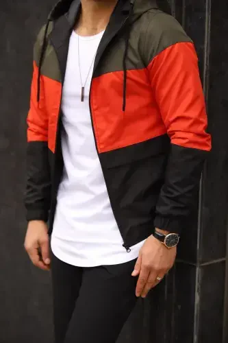 Ветро- и водостойкая водонепроницаемая дождевая куртка - ХАКИ - 1