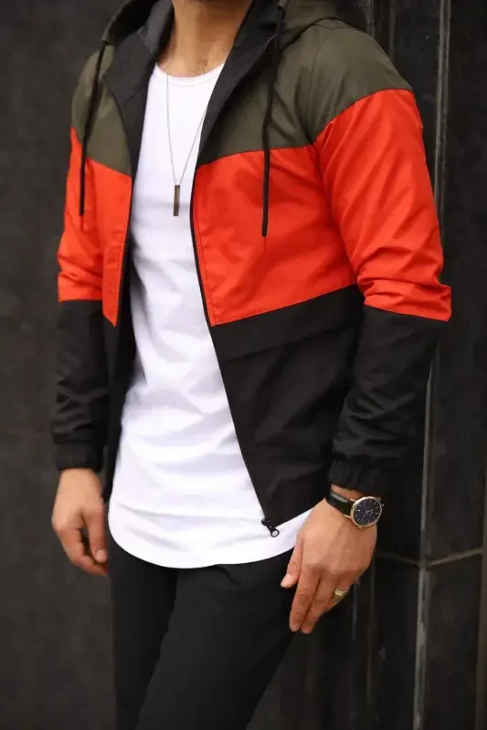 Ветро- и водостойкая водонепроницаемая дождевая куртка - ХАКИ - 1