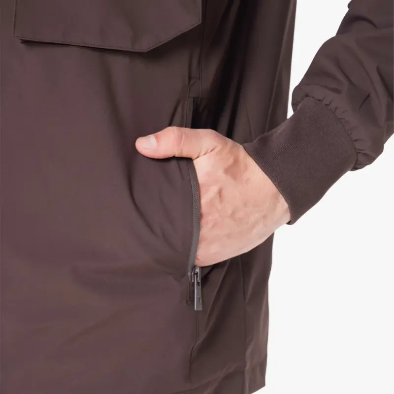 Ветровка с капюшоном / dark brown / XL - DARK BROWN - 8