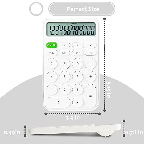 VEWINGL 2 Pack Basic Desktop Calculators - 6