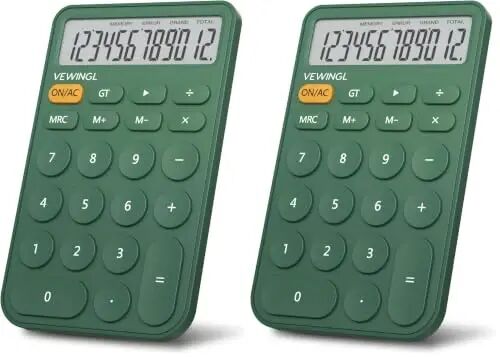 VEWINGL 2 Pack Basic Desktop Calculators - VEWINGL