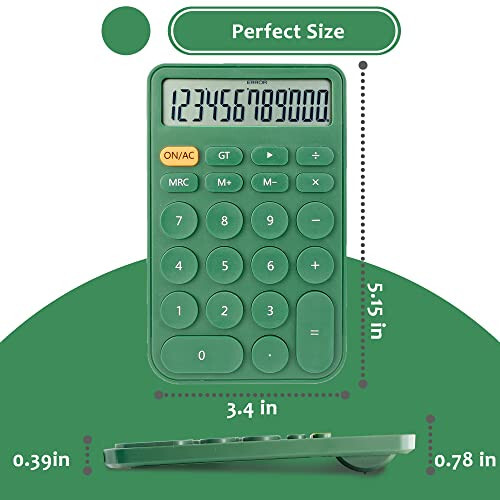 VEWINGL Standard Calculator 12 Digit,Desktop Large Display and Buttons,Calculator with Large LCD Display for Office,School, Home & Business Use,Automatic Sleep,with Battery - 6