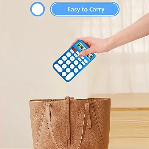 VEWINGL Standard Calculator 12 Digit,Desktop Large Display and Buttons,Calculator with Large LCD Display for Office,School, Home & Business Use,Automatic Sleep,with Battery - 4