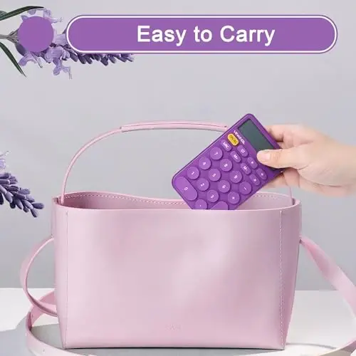 VEWINGL Standard Calculator 12 Digit,Desktop Large Display and Buttons,Calculator with Large LCD Display for Office,School, Home & Business Use,Automatic Sleep,with Battery - 5