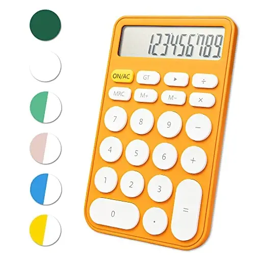 VEWINGL Standard Calculator 12 Digit,Desktop Large Display and Buttons,Calculator with Large LCD Display for Office,School, Home & Business Use,Automatic Sleep,with Battery - 1