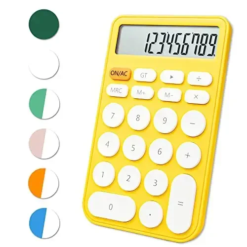VEWINGL Standard Calculator 12 Digit,Desktop Large Display and Buttons,Calculator with Large LCD Display for Office,School, Home & Business Use,Automatic Sleep,with Battery 