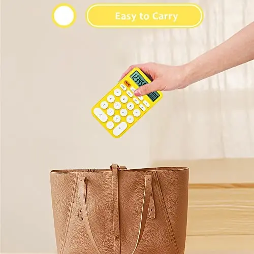 VEWINGL Standard Calculator 12 Digit,Desktop Large Display and Buttons,Calculator with Large LCD Display for Office,School, Home & Business Use,Automatic Sleep,with Battery - 4