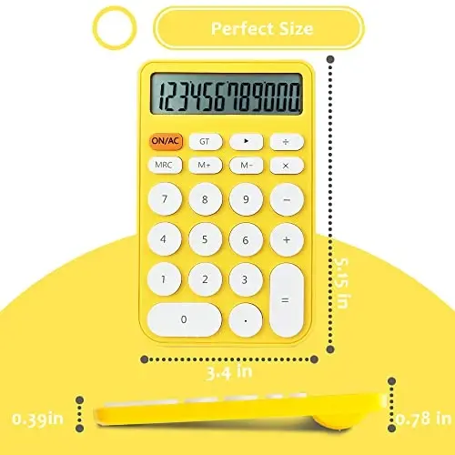 VEWINGL Standard Calculator 12 Digit,Desktop Large Display and Buttons,Calculator with Large LCD Display for Office,School, Home & Business Use,Automatic Sleep,with Battery - 6