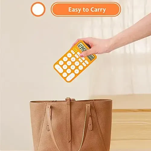 VEWINGL Standart Kalkulyator 12 Xonali, Stol Üstiga Katta Displey va Tugmalar, Ofis, Maktab, Uy va Biznesda Foydalanish uchun Katta LCD Displeyli Kalkulyator, Avtomatik Uyqu, Batareya bilan - 4