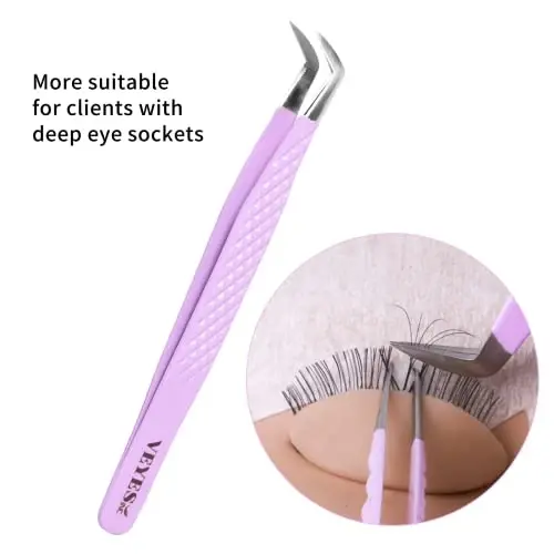 VEYES INC High Precision Eyelash Extension Tweezers Volume G01 Lash Tweezers For Professional Eyelash Extension - 3