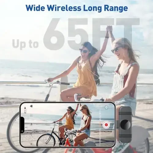 VEZQUA iPhone 14/13/12 uchun yozuvchi mikrofon,Yozuv,Intervyu,Jonli efir,Podcast,Kontent yaratuvchi,Vlog,TikTok,YouTube uchun shovqinni kamaytiruvchi mikrofon,2 dona - 6