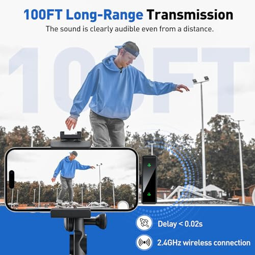 VEZQUA USB C Wireless Lavalier Microphone for Android, PC, Laptop, iPhone 15/16, USB Microphone with Noise Cancellation, Lapel Mic Wireless for Video Recording, Vlog, YouTube, TikTok - 6