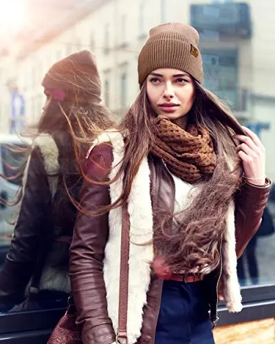Vgogfly Beanie Men Slouchy Trikotaj Bosh Qopqoq Iliq Paypoq Shlyapalar Yigitlar Ayollar Chiziqli Qishki Trikotaj Shlyapa Manjetli Oddiy Shlyapa - 5