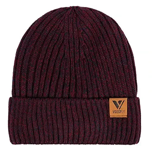 Vgogfly Lined Men Beanie Slouchy Knit Skull Cap Warm Stocking Hats Guys Women Striped Winter Beanie Hat - MODAZONE