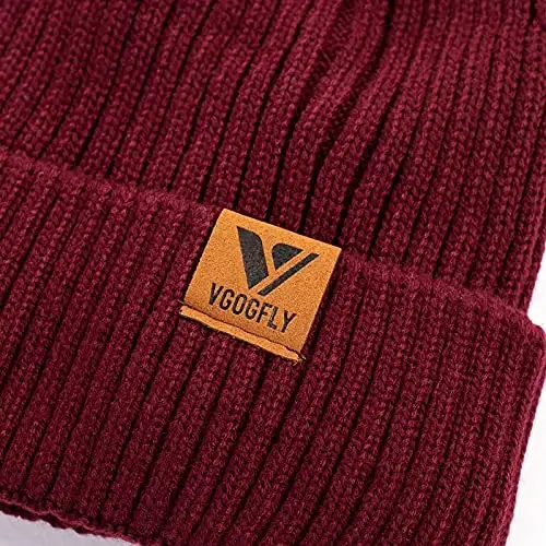 Vgogfly Lined Men Beanie Slouchy Triko Bosh Chanoq Issiq Paypoq Shlyapalar Yigitlar Ayollar полосатый Qishki Triko Shlyapa - 3