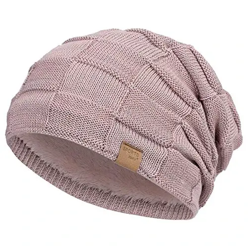 Vgogfly Slouchy Beanie for Men Winter Hats for Guys Cool Beanies Mens Lined Knit Warm Thick Skully Stocking Binie Hat - 1