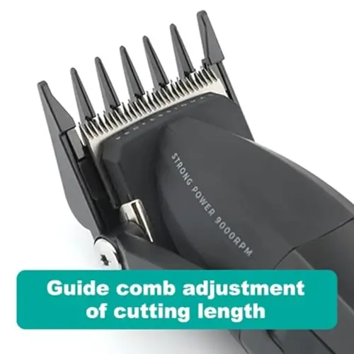 VGR 003 Fresh Fade Soch Kesish Mashinasi, Professional Soch Trimmeri, Simli/Simsiz Qayta Zaryadlanuvchi Soch Kesish Asboblari LED Displey, 9000 RPM Barber Clipper, Oltin - 5