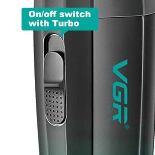 VGR 003 Fresh Fade Hair Clipper, Professional Hair Trimmer, Cord/Cordless Rechargeable Hair Cutting Tools with LED Display, 9000 RPM Barber Clippers, Green - 7