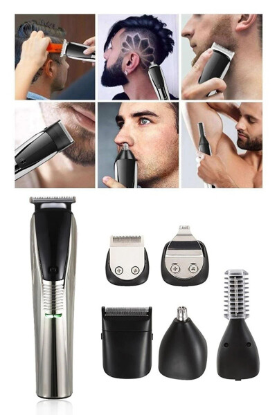 Vgr 6-in-1 Washable Multifunctional Professional Shaving Set - 6