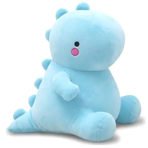 VHYHCY Cute Dinosaur Plush Toys, Fat Dinosaur Stuffed Animals Toys Dolls, Soft Plush Stuffed Animal Dino Plushie, Birthday Gifts for Kids Girls Boys Blue 20 inch 