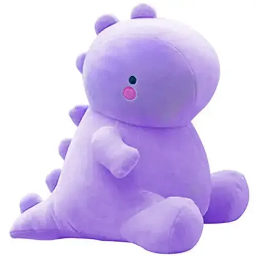 VHYHCY Cute Dinosaur Plush Toys, Fat Dinosaur Stuffed Animals Toys Dolls, Soft Plush Stuffed Animal Dino Plushie, Birthday Gifts for Kids Girls Boys Purple 20 inch 