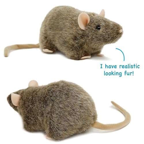 VIAHART Reuben The Rat - 7 Inch Stuffed Animal Plush Mouse - by TigerHart Toys - 3