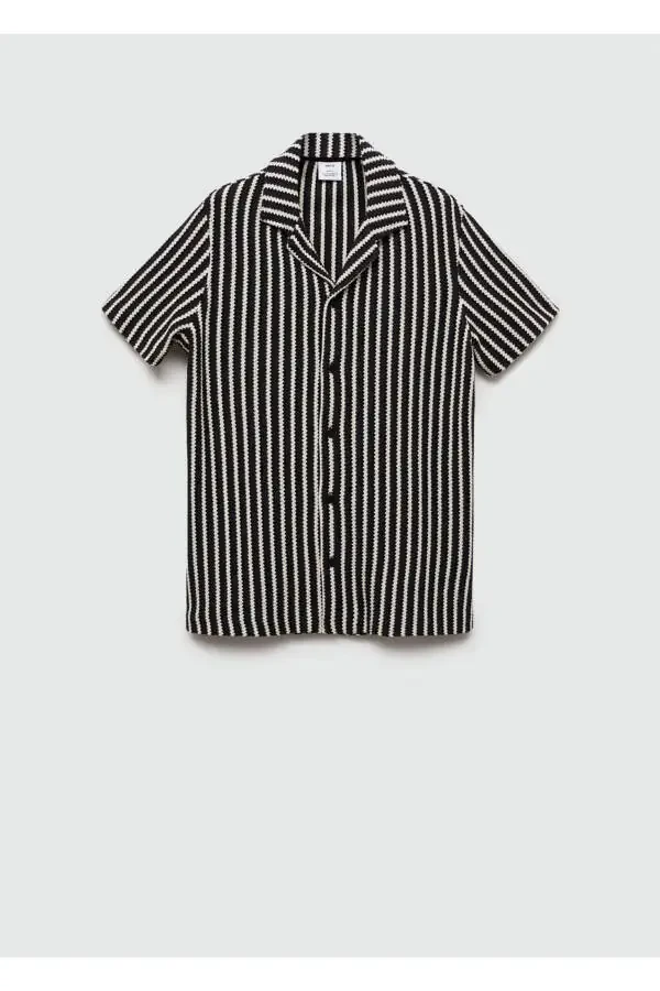 Вязаная крючком трикотажная рубашка - 3