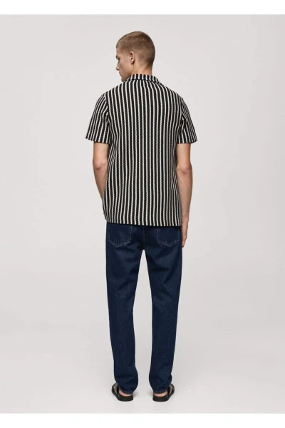 Вязаная крючком трикотажная рубашка - 4