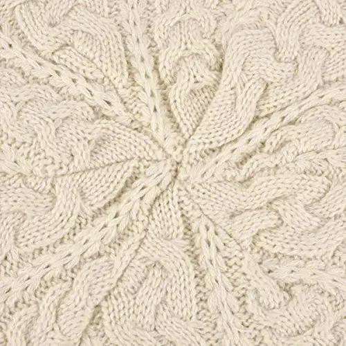 Вязаная шапка Nollia Soft Knit однотонного цвета, шикарная и легкая вязаная крючком шапка для женщин, один размер, свободная шапка. - MODAZONE (1)