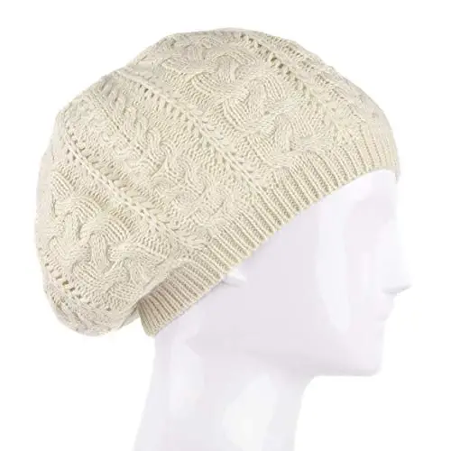 Вязаная шапка Nollia Soft Knit однотонного цвета, шикарная и легкая вязаная крючком шапка для женщин, один размер, свободная шапка. - 5