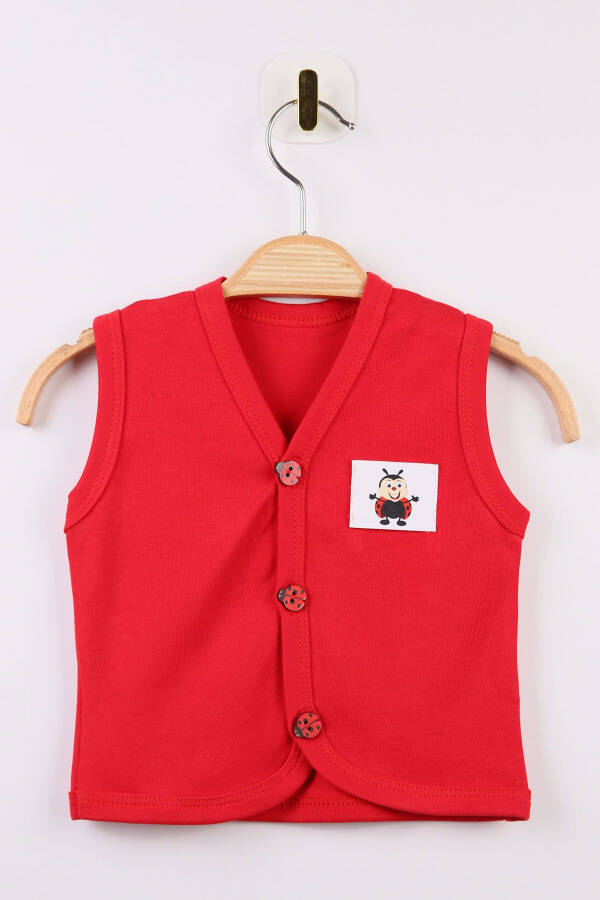 Вязаный детский жилет, 100% органический хлопок, мягкая текстура. Сезонный унисекс жилет. - 1