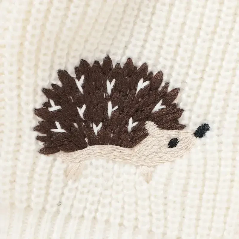 Вязаный кардиган для мальчика и девочки. Мягкий, тёплый, круглой горловины, длинный рукав. Одежда для малышей на осень и зиму. - 6