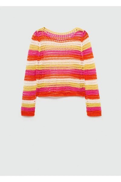 Вязаный крючком свитер - 3