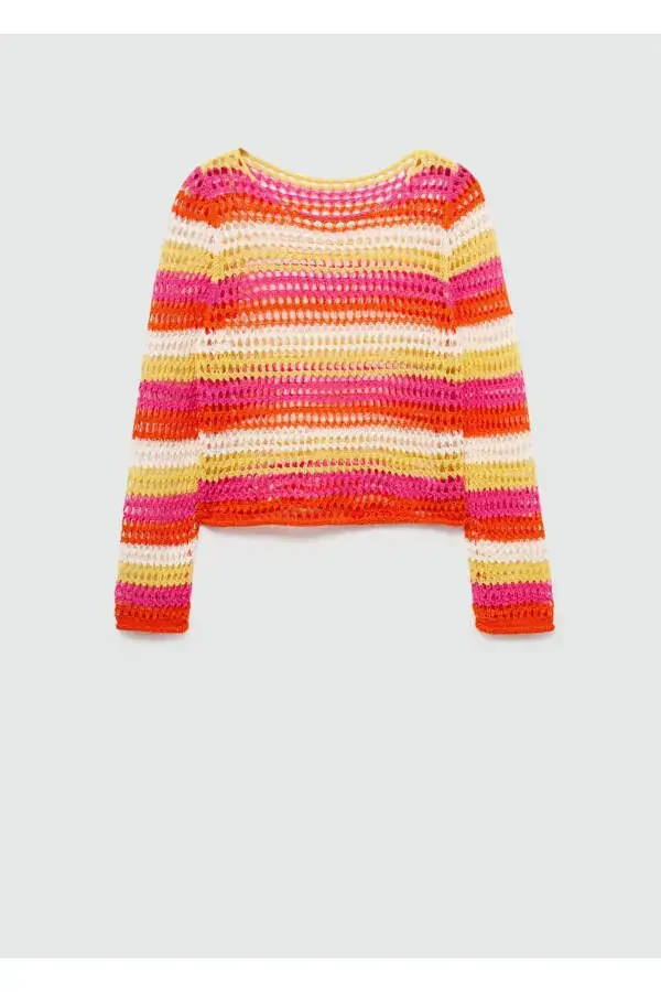 Вязаный крючком свитер - 3