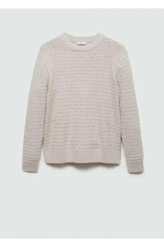 Вязаный свитер крупной вязки - 4