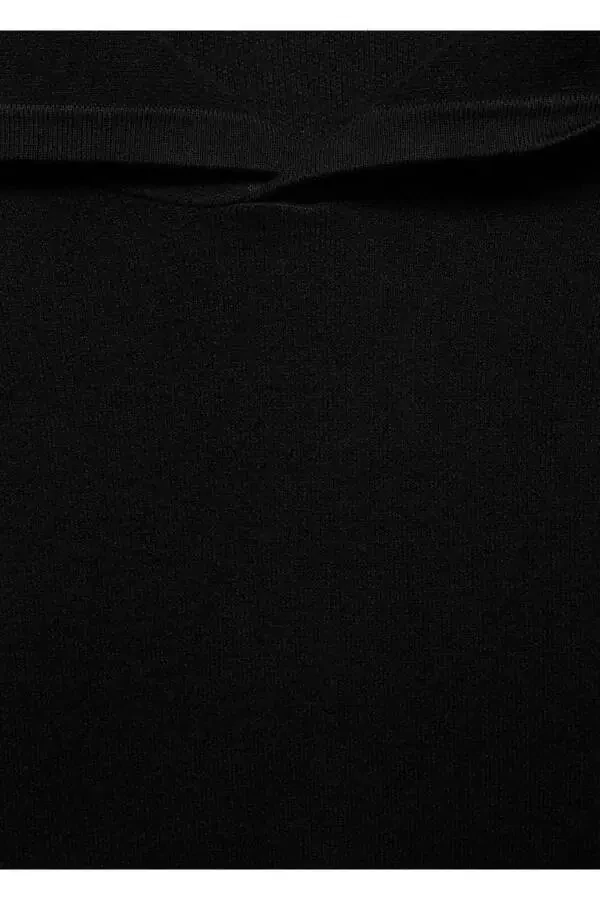 Вязаный свитер с капюшоном - 8