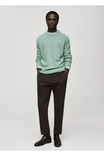 Вязаный свитер с узором - MANGO MAN (1)