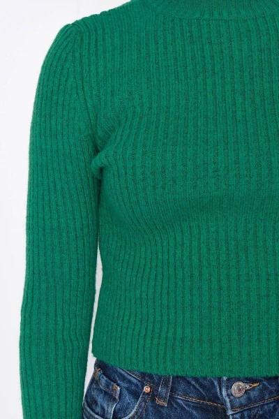 Вязаный свитер с воротником-стойкой K3303-b6 - 4