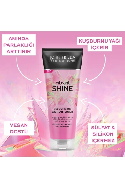 Vibrant Shine Jonli Yorqinlik Beruvchi Soch Kremi - JOHN FRIEDA (1)