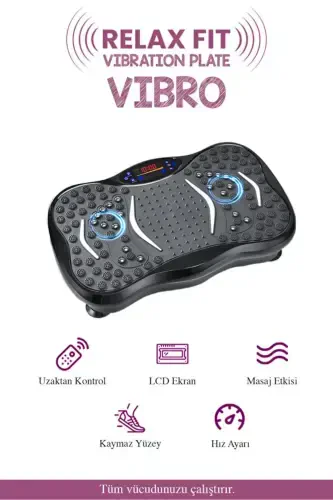 Vibro Vibration Plate Exercise and Vibration Hip Abdomen Arm Leg Sports Equipment - 3
